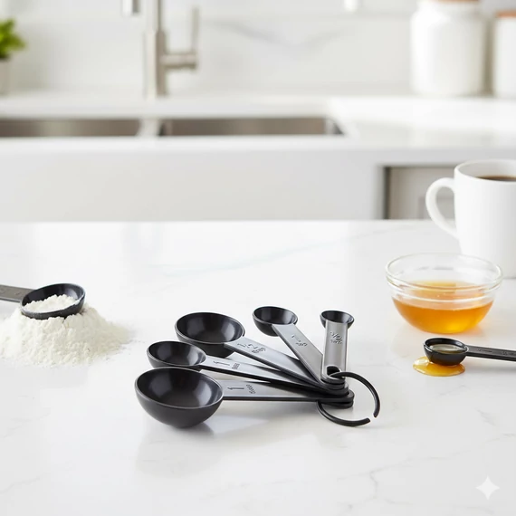 Adagolókanál készlet folyadék és por adagolásához