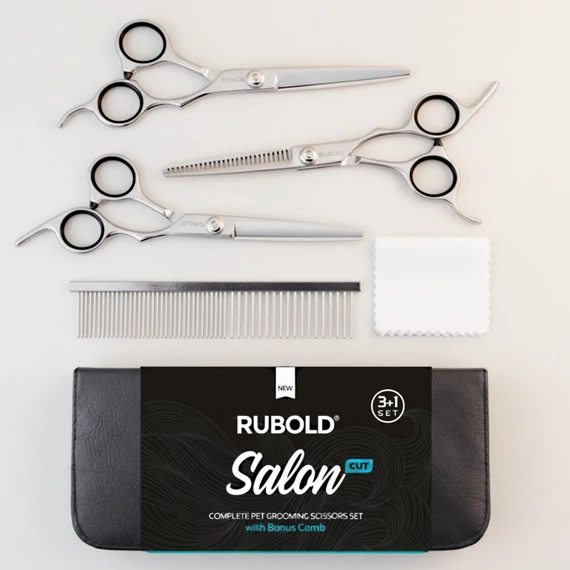 Salon Cut Szett - kutyanyíró olló készlet ajándék fésűvel